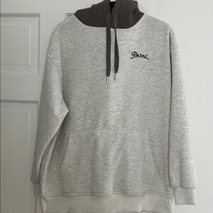 Grey Pullover Hoodie design by Korean
